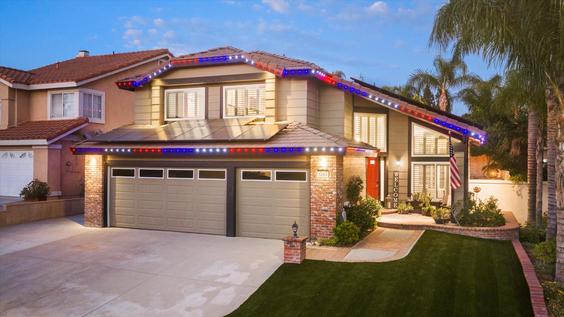 Under-eave lighting